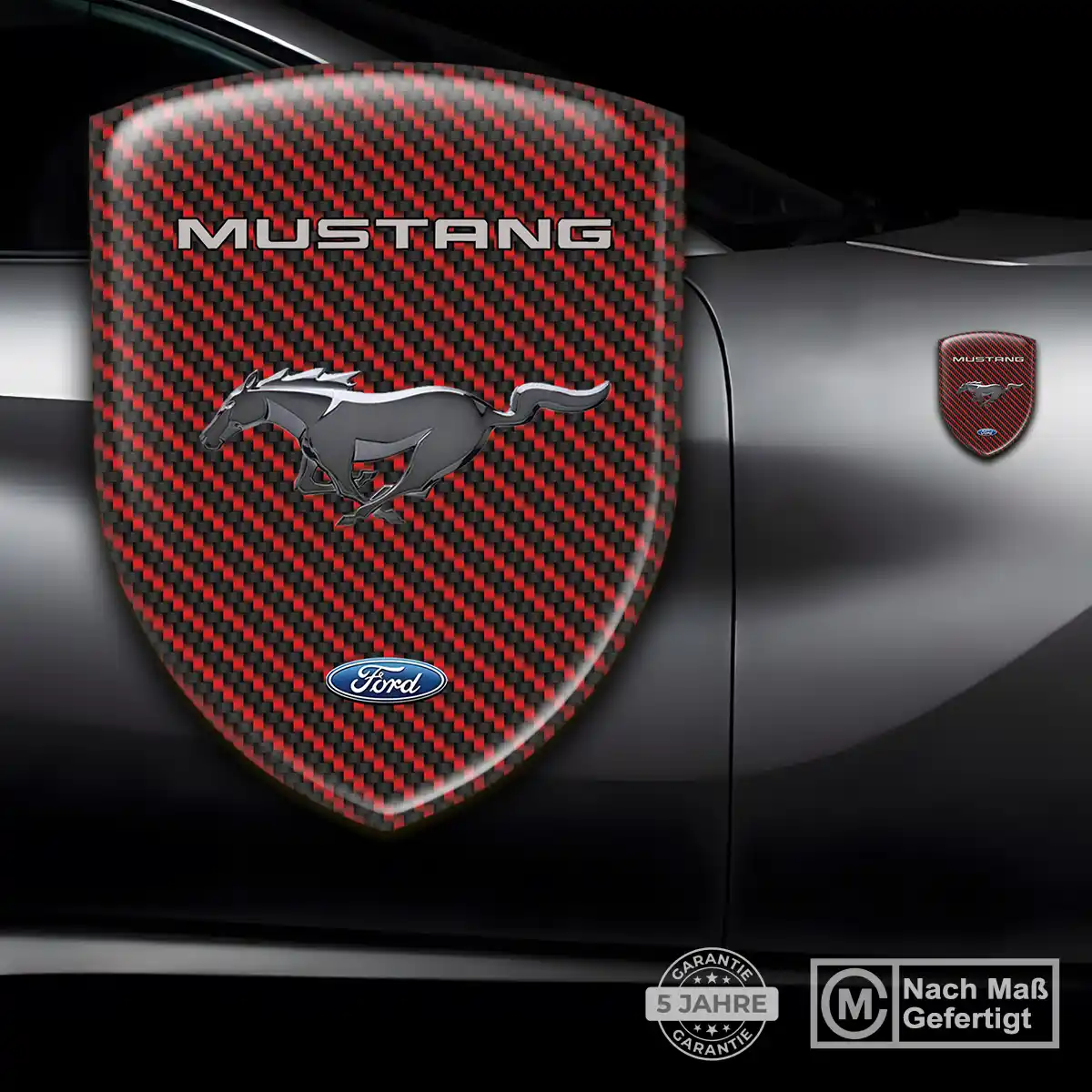 Ford Mustang Aufkleber 3D Gel Embleme Hohe Qualität