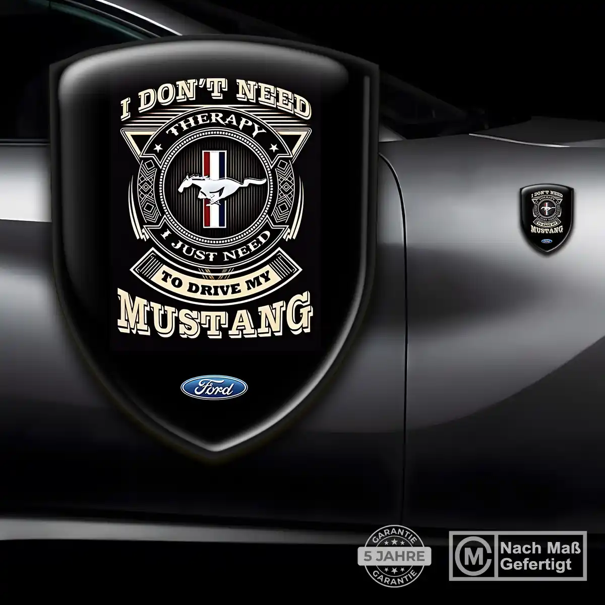 Ford Mustang Aufkleber 3D Gel Embleme Stilvolles Design