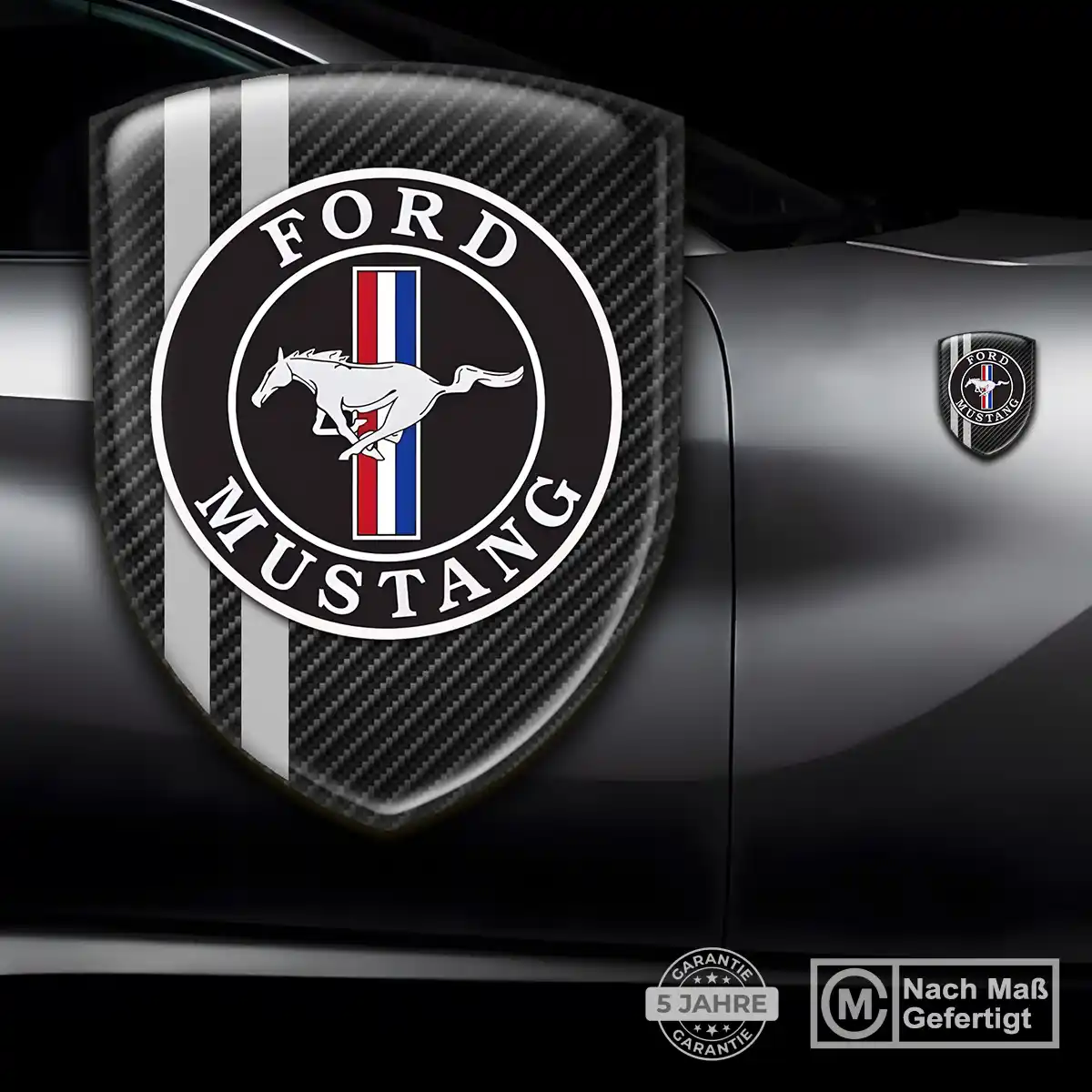 Ford Mustang Aufkleber 3D Gel Silikon Auto Hohe Qualität