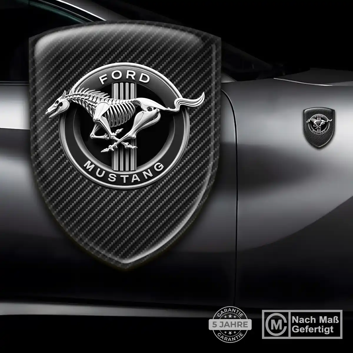 Ford Mustang Aufkleber 3D Gel Silikon Auto Stilvolles Design