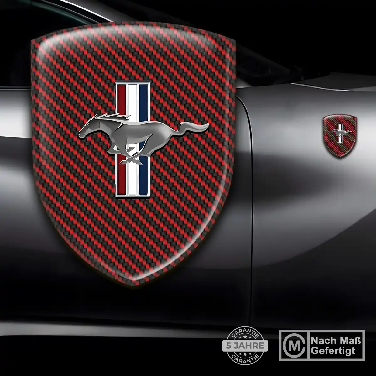 Ford Mustang Aufkleber 3D Gel Silikon Premium-Edition