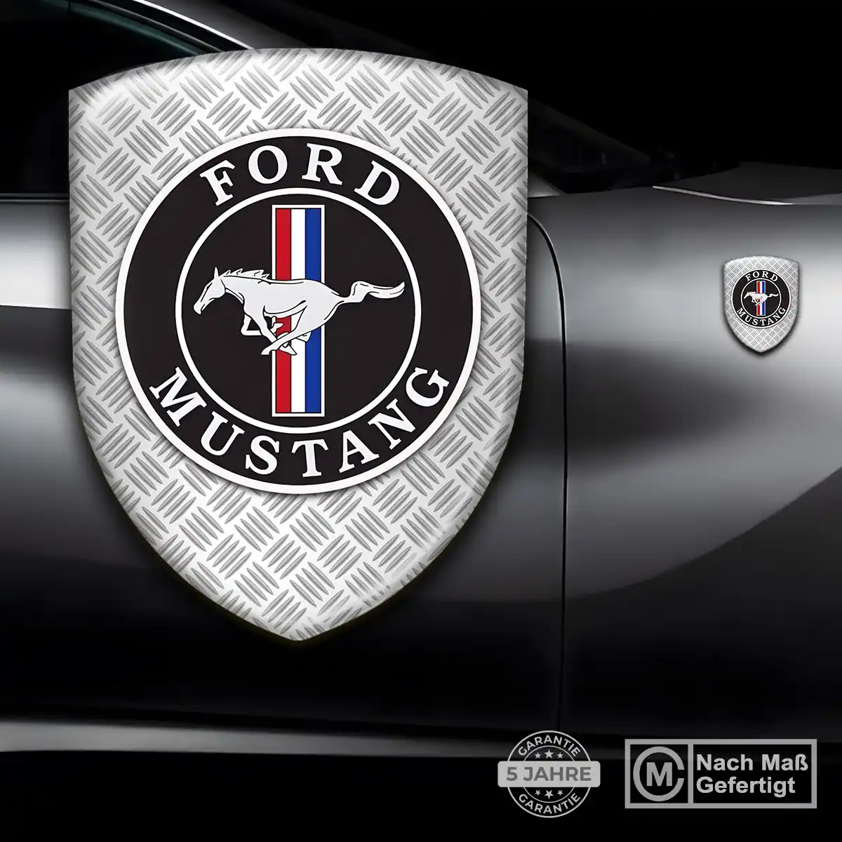 Ford Mustang Aufkleber 3D Gel Wappen Auto Stilvolles Design