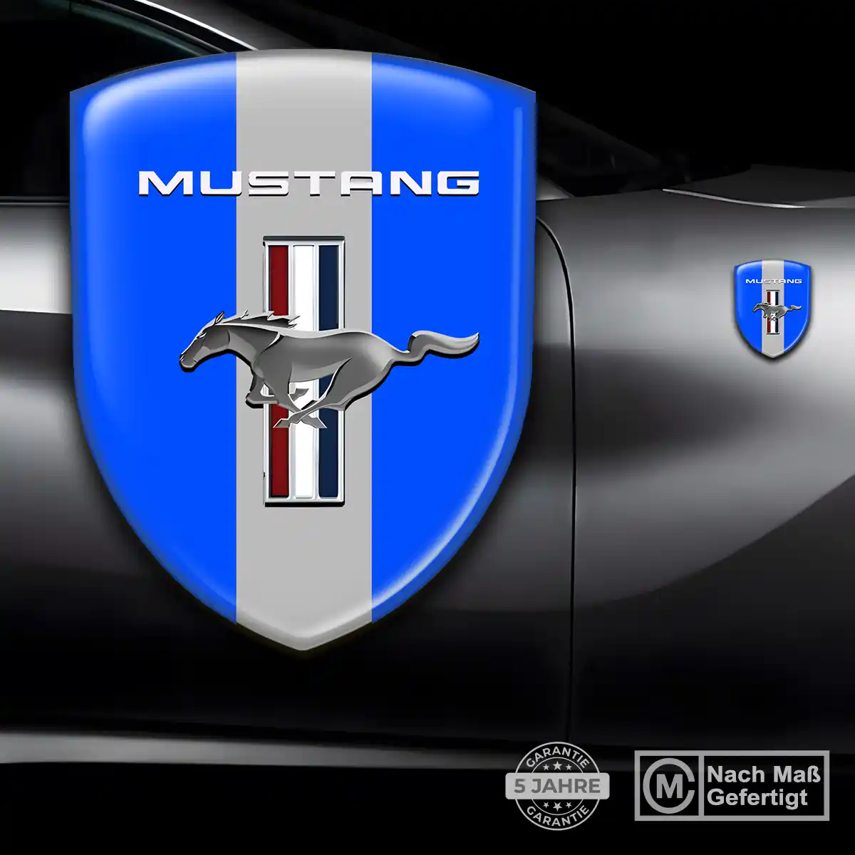Ford Mustang Aufkleber 3D Gel Wappen Stilvolles Design