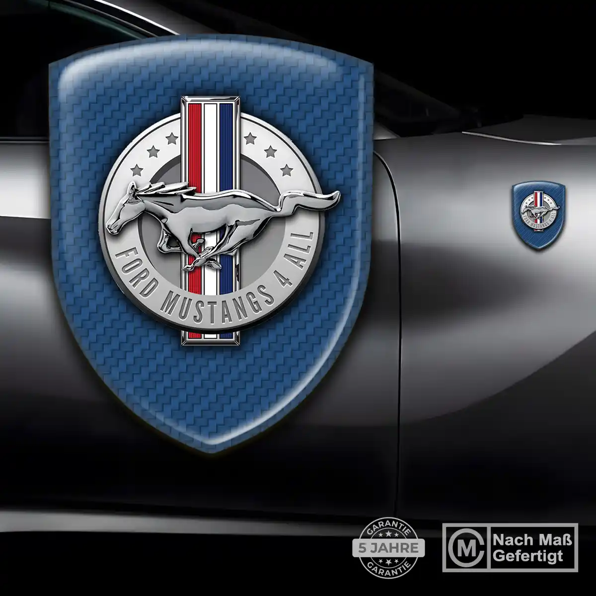 Ford Mustang Aufkleber Emblem Hohe Qualität