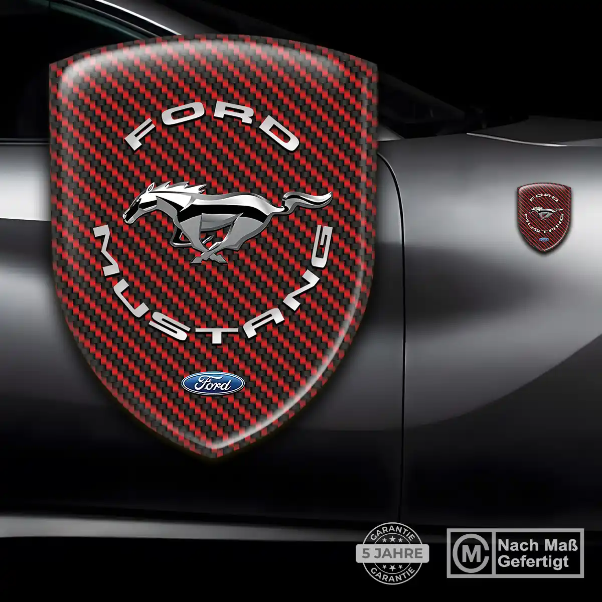 Ford Mustang Aufkleber Emblem Wappen Auto Hohe Qualität