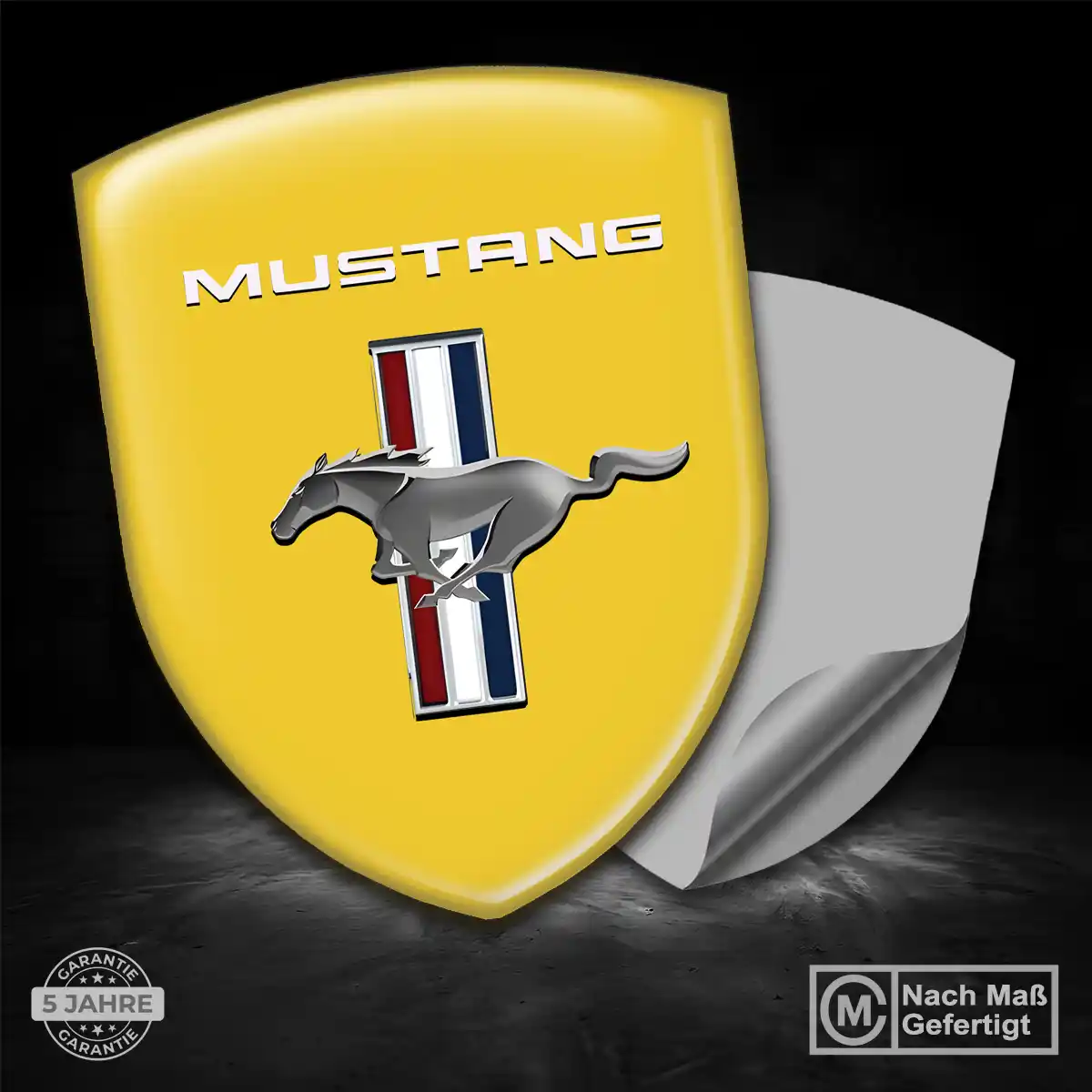 Ford Mustang Aufkleber Emblem Wappen Stilvolles Design