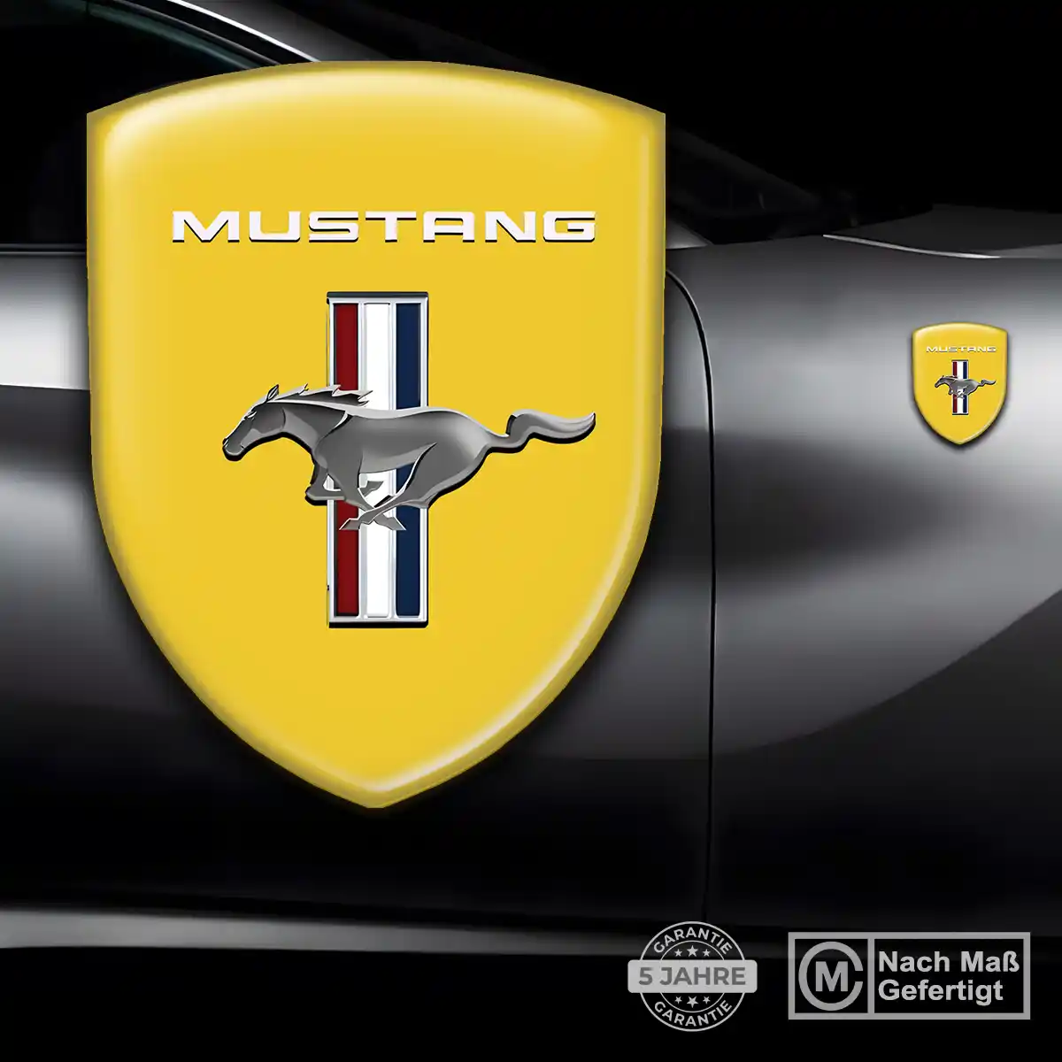 Ford Mustang Aufkleber Emblem Wappen Stilvolles Design