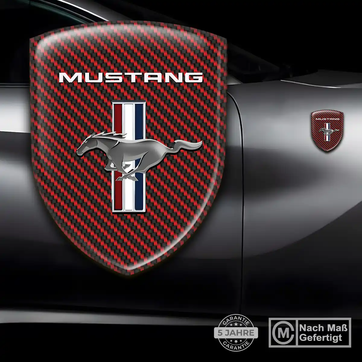 Ford Mustang Aufkleber Silikon Embleme Auto Stilvolles Design