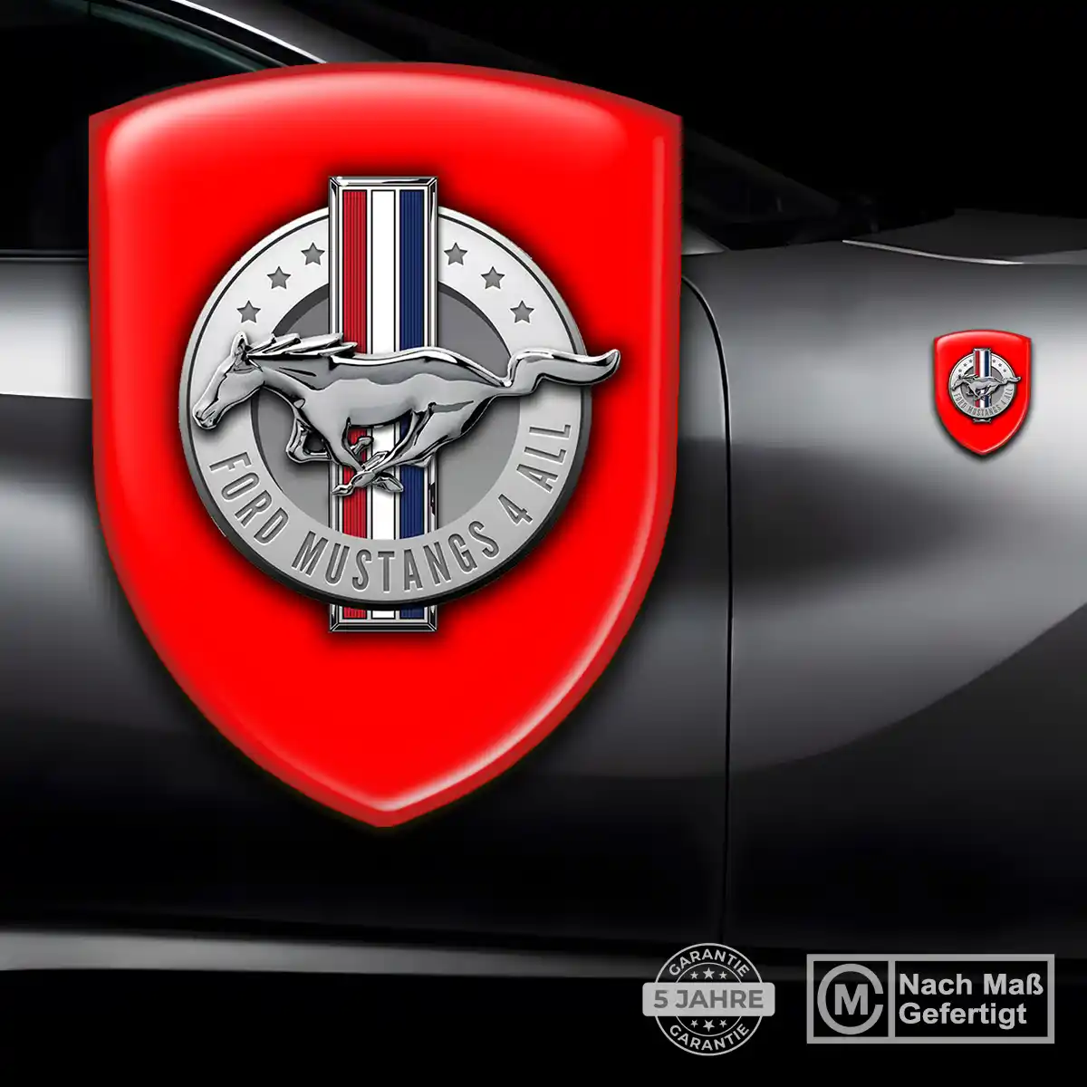 Ford Mustang Aufkleber Wappen Auto Hohe Qualität