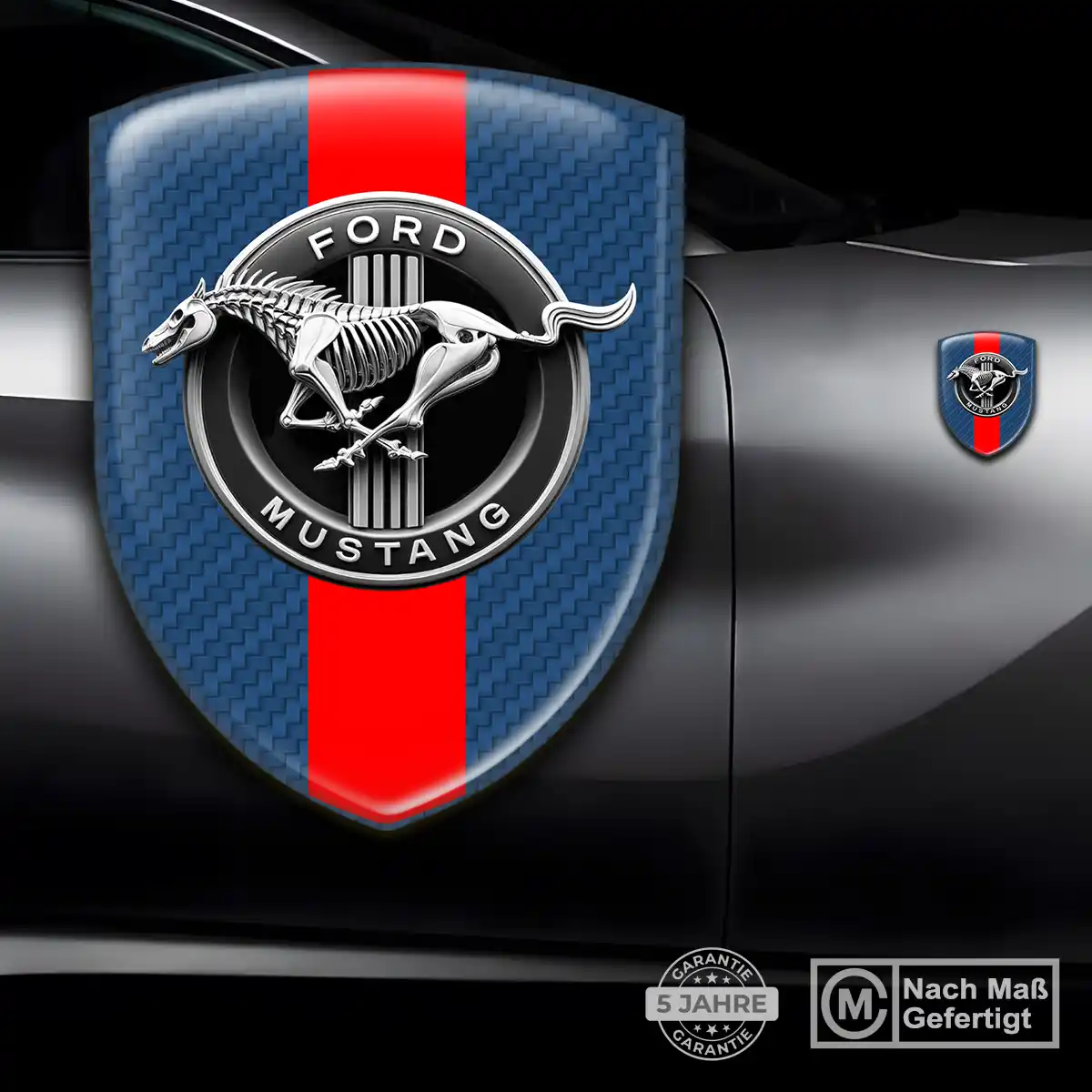 Ford Mustang Aufkleber Wappen Emblem Hohe Qualität