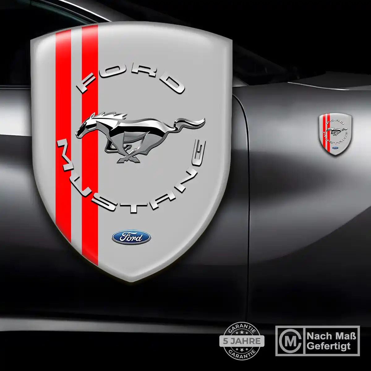 Ford Mustang Aufkleber Wappen Emblem Stilvolles Design