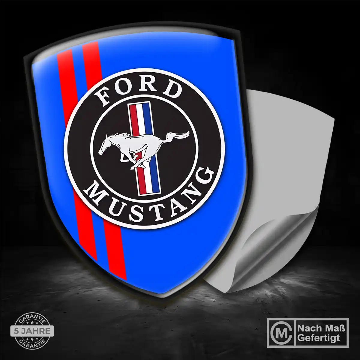 Ford Mustang Aufkleber Wappen Stilvolles Design