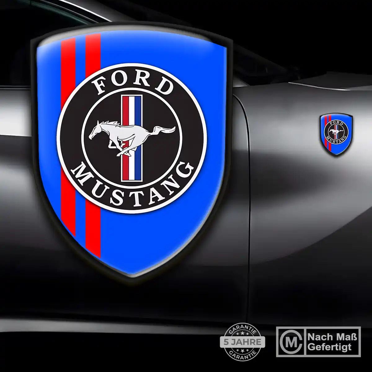 Ford Mustang Aufkleber Wappen Stilvolles Design