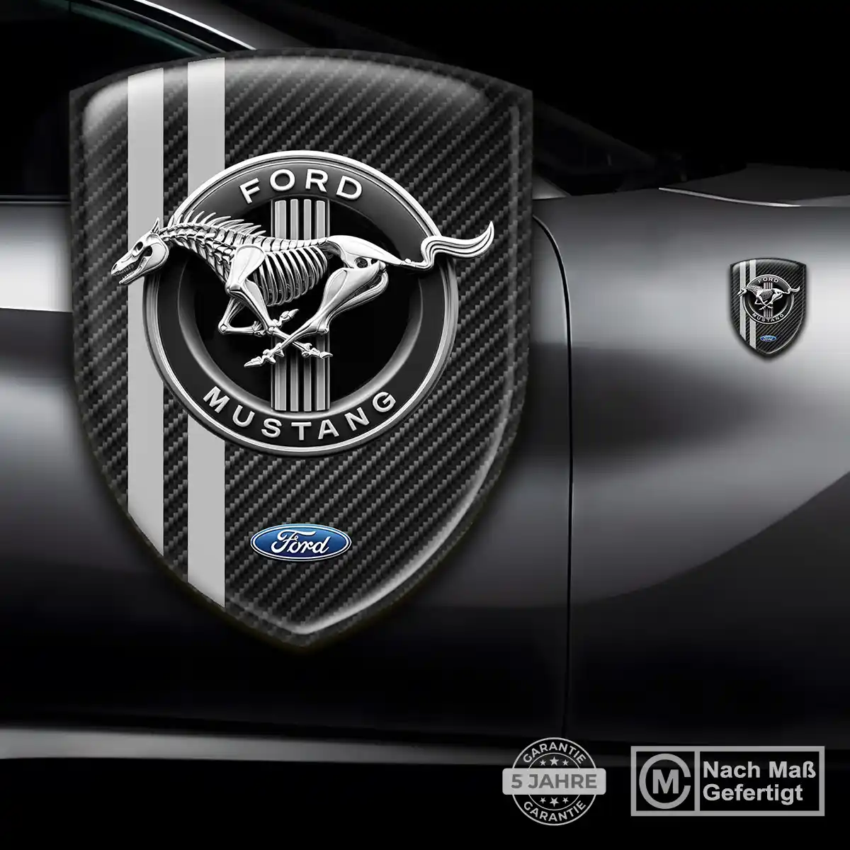 Ford Mustang Emblem Aufkleber Stilvolles Design