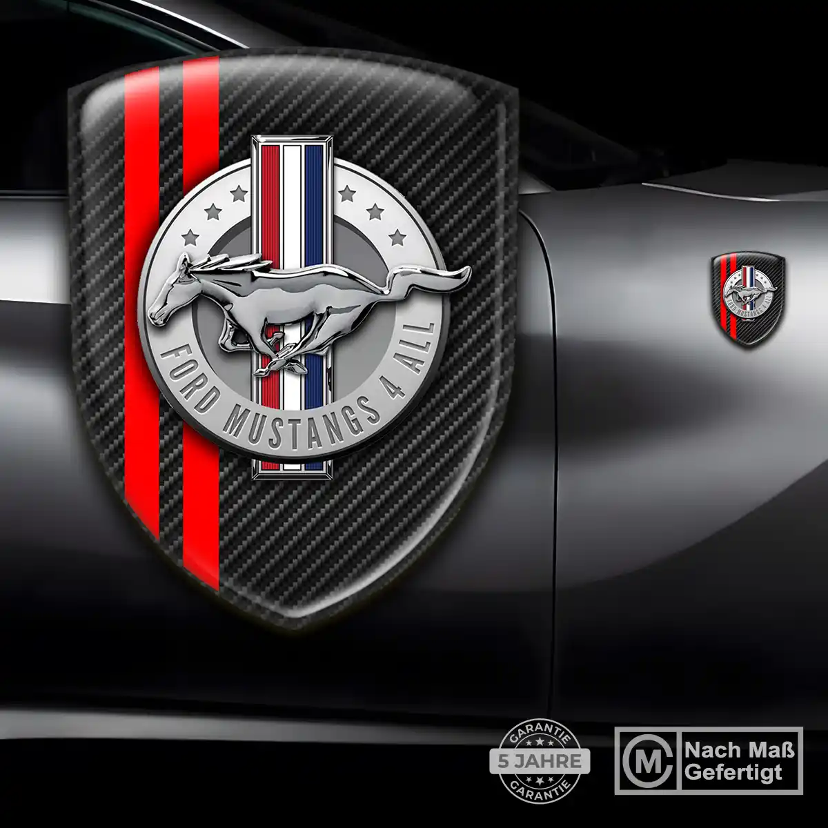 Ford Mustang Emblem Auto Stilvolles Design