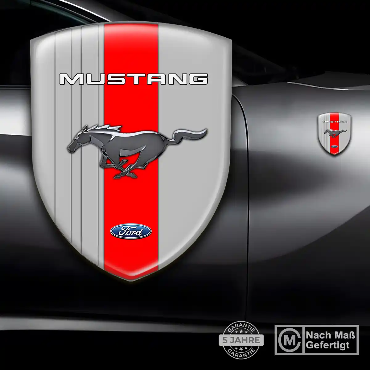 Ford Mustang Emblem Wappen Aufkleber Auto Stilvolles Design