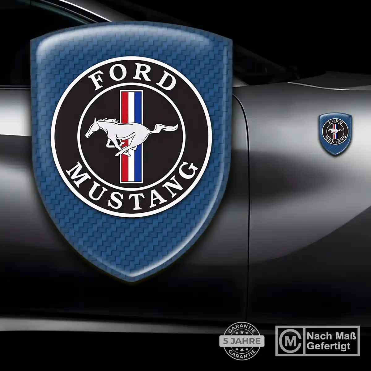 Ford Mustang Emblem Wappen Aufkleber Hohe Qualität