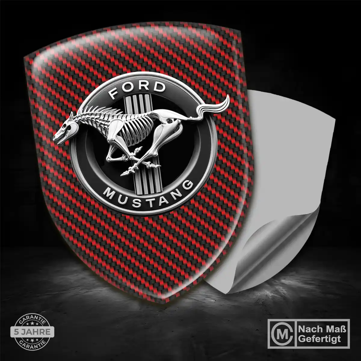 Ford Mustang Emblem Wappen Aufkleber Stilvolles Design
