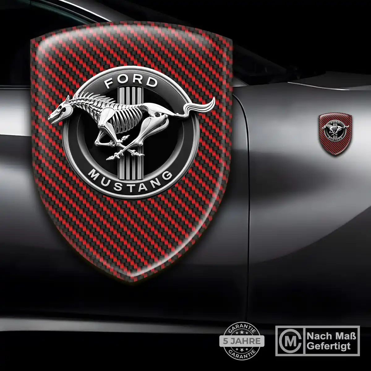 Ford Mustang Emblem Wappen Aufkleber Stilvolles Design