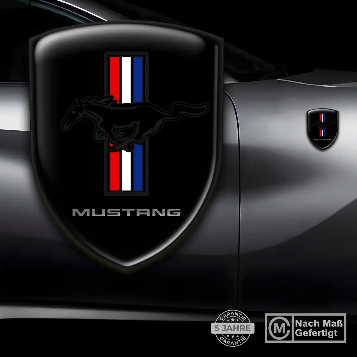 Ford Mustang Emblem Wappen Auto Stilvolles Design