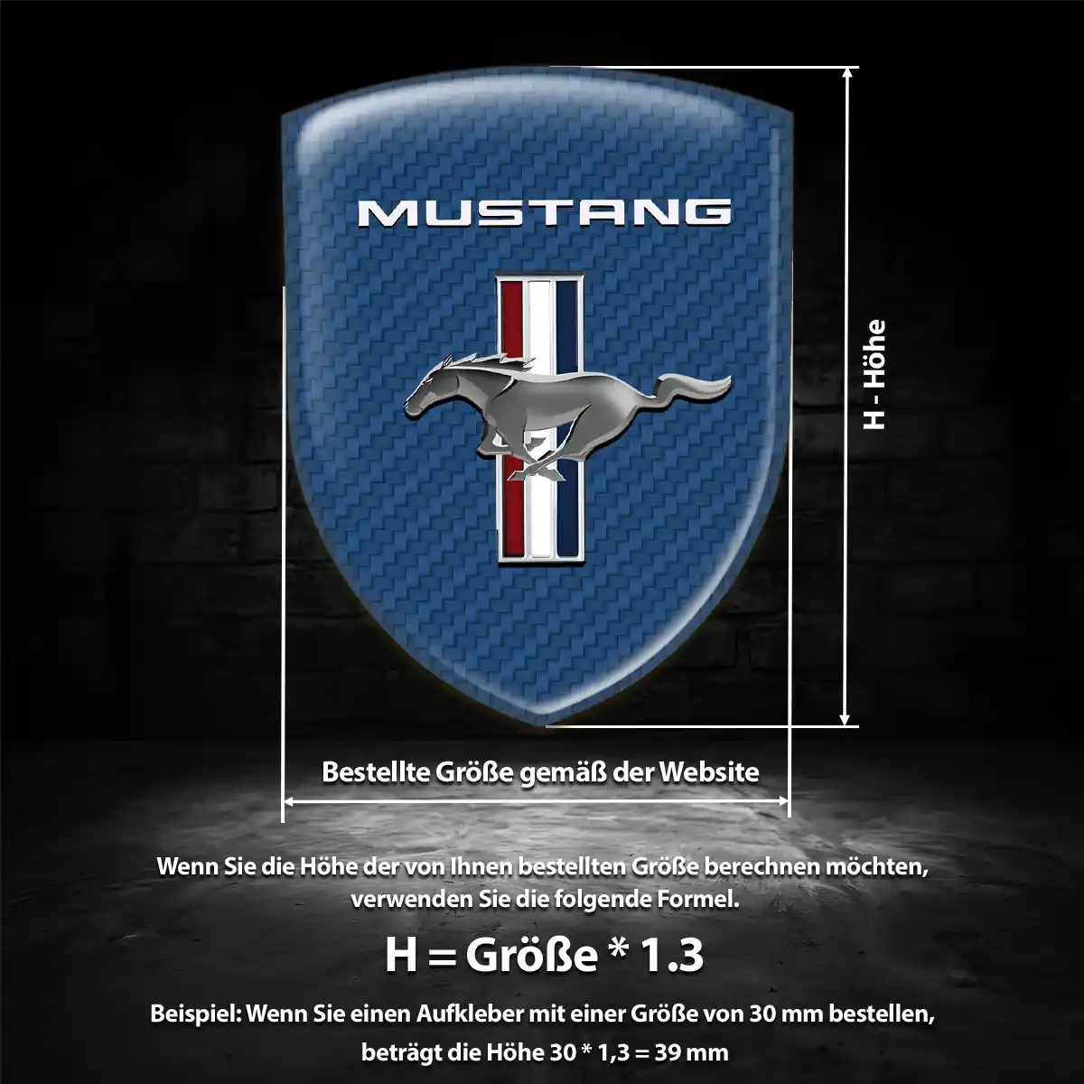 Ford Mustang Embleme Auto Hohe Qualität