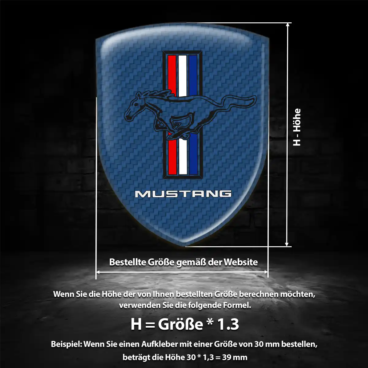 Ford Mustang Embleme Auto Stilvolles Design