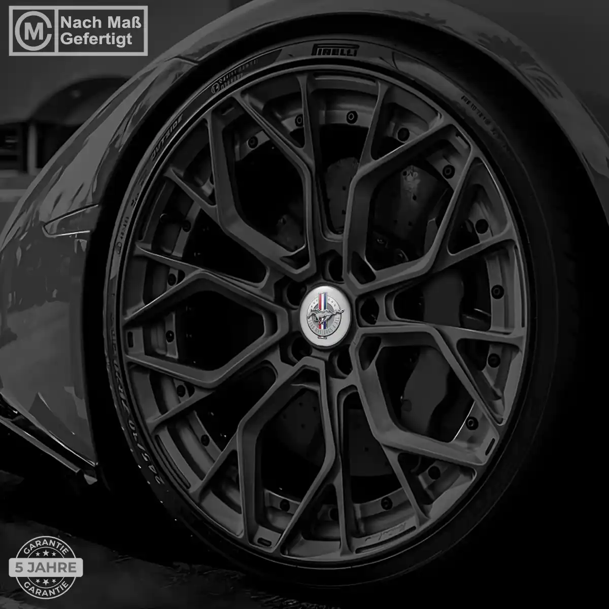 Ford Mustang Nabendeckel Aufkleber Premium-Edition