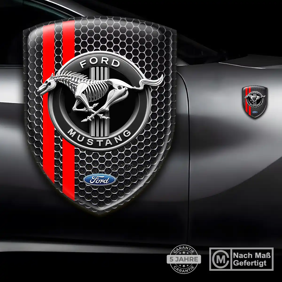 Ford Mustang Silikon Aufkleber Auto Hohe Qualität