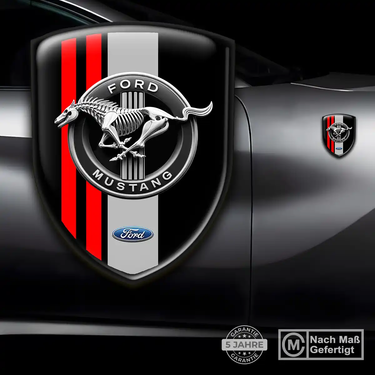 Ford Mustang Silikon Aufkleber Auto Stilvolles Design