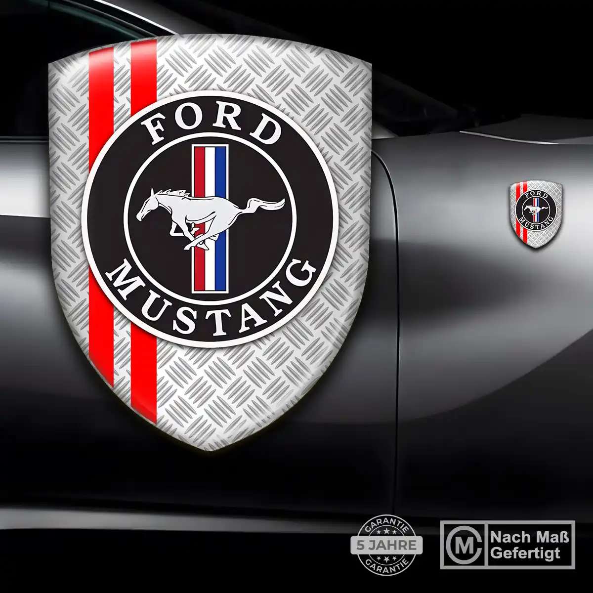 Ford Mustang Silikon Aufkleber Embleme Auto Hohe Qualität