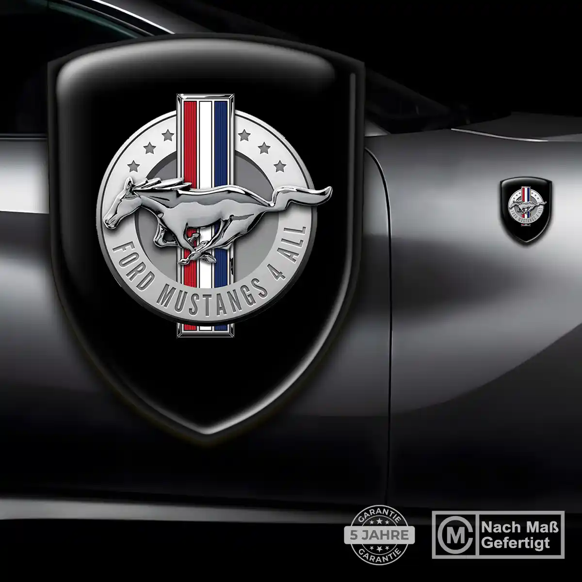 Ford Mustang Silikon Aufkleber Embleme Auto Stilvolles Design