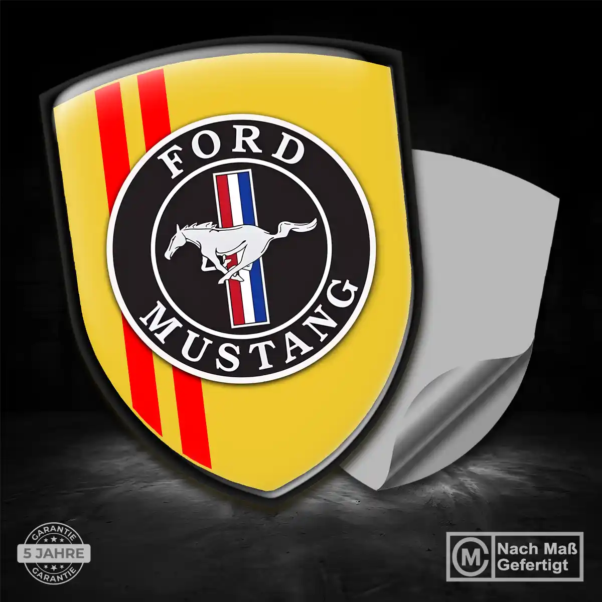 Ford Mustang Silikon Aufkleber Premium-Edition