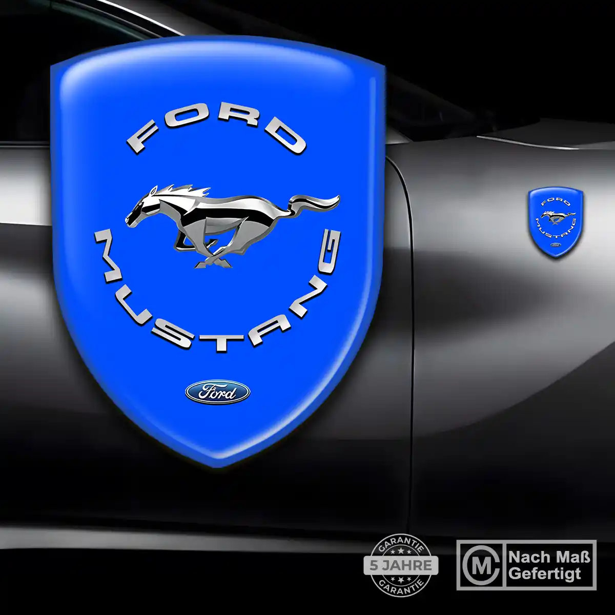 Ford Mustang Silikon Aufkleber Wappen Auto Hohe Qualität