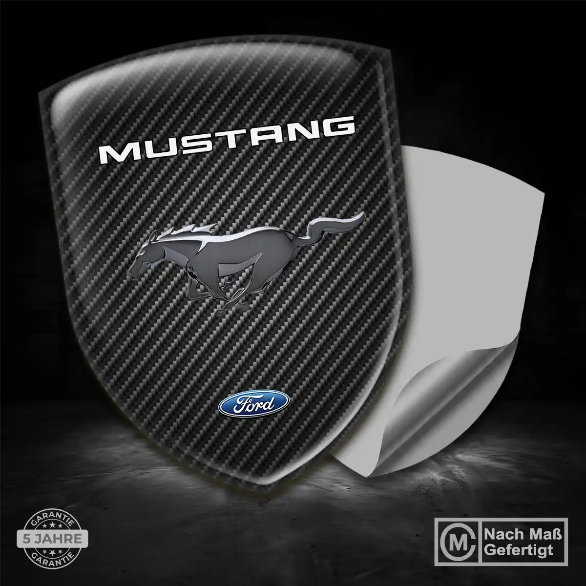 Ford Mustang Silikon Aufkleber Wappen Hohe Qualität