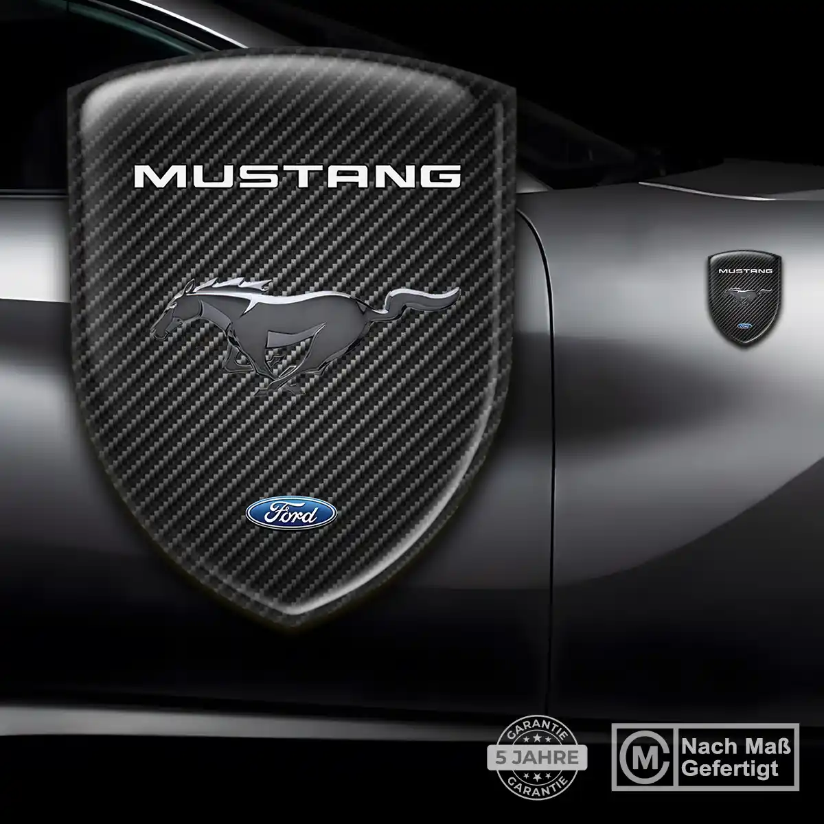 Ford Mustang Silikon Aufkleber Wappen Hohe Qualität