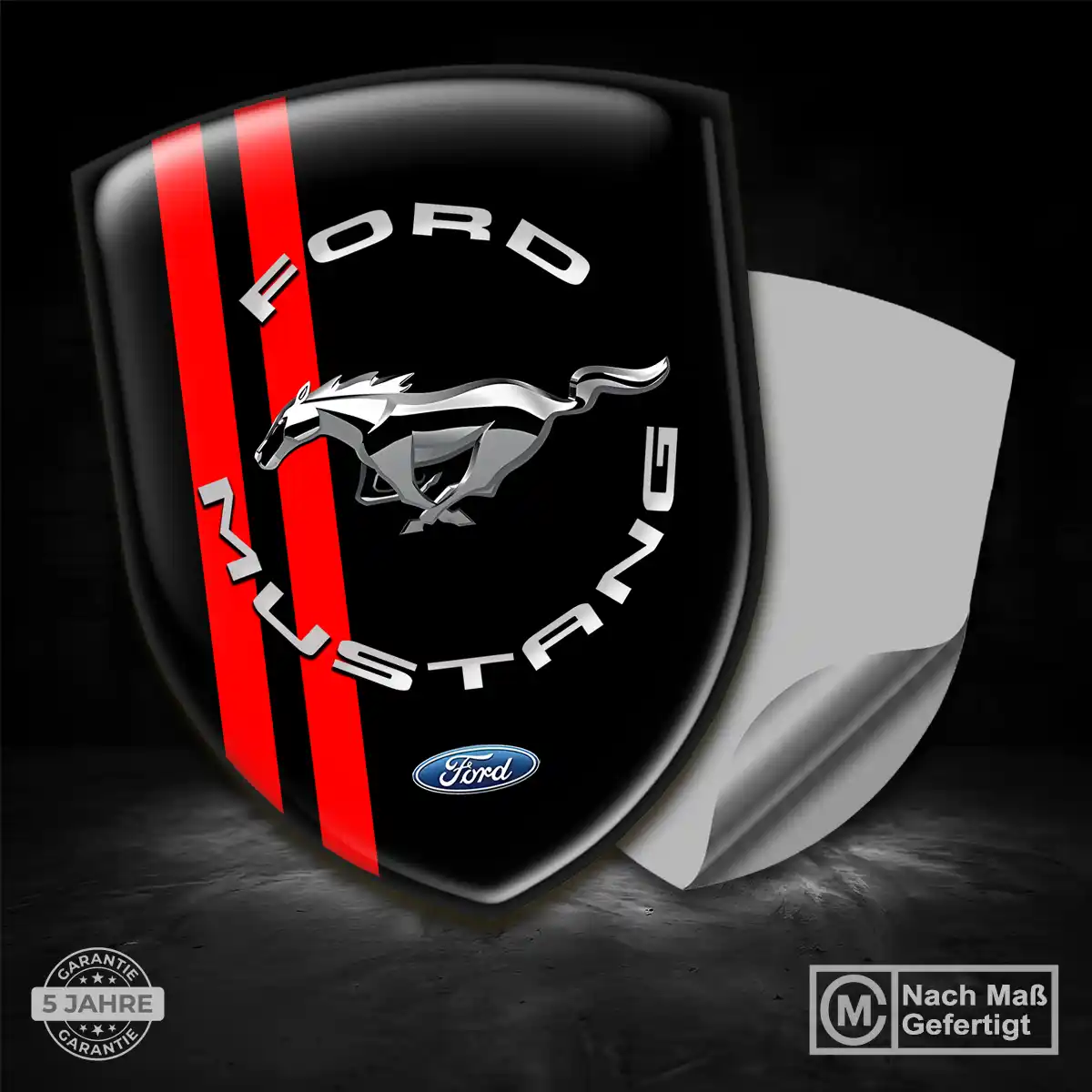 Ford Mustang Wappen Aufkleber Auto Stilvolles Design