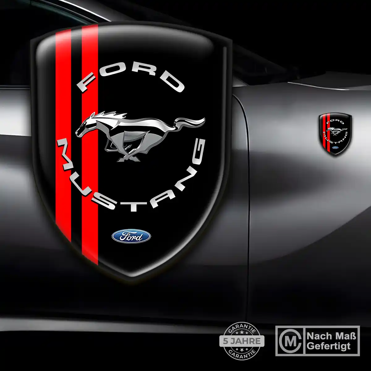 Ford Mustang Wappen Aufkleber Auto Stilvolles Design