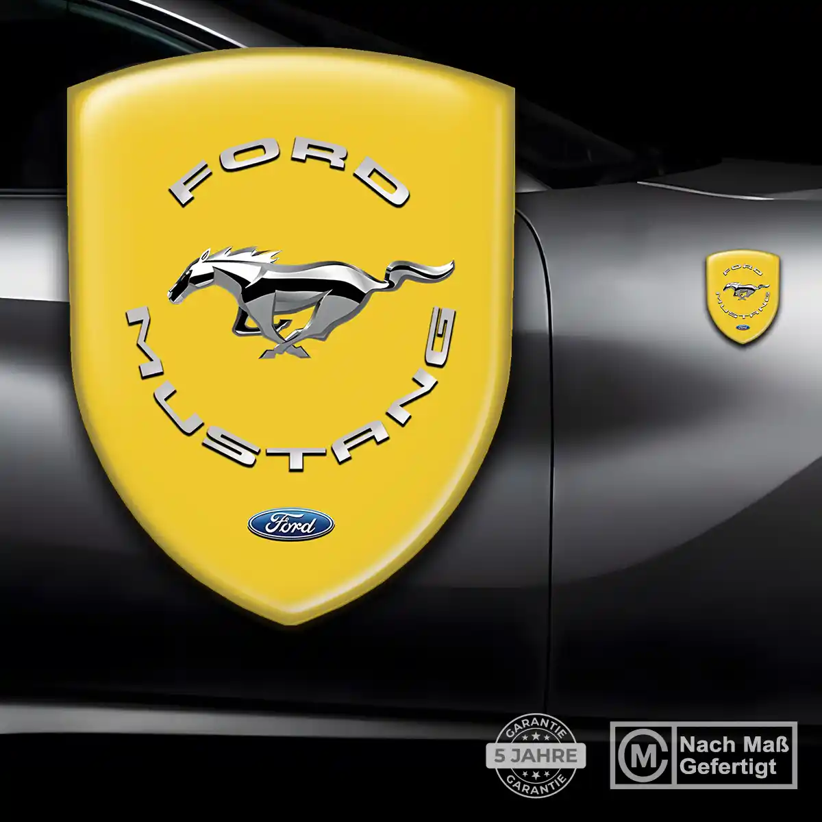 Ford Mustang Wappen Aufkleber Emblem Premium-Edition
