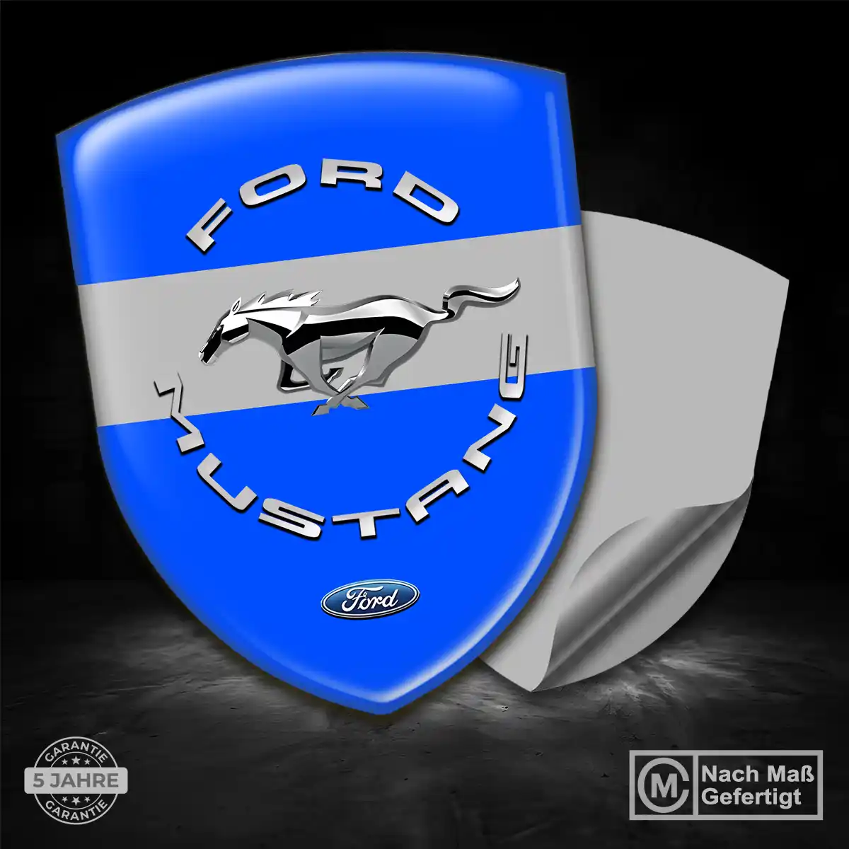 Ford Mustang Wappen Aufkleber Premium-Edition