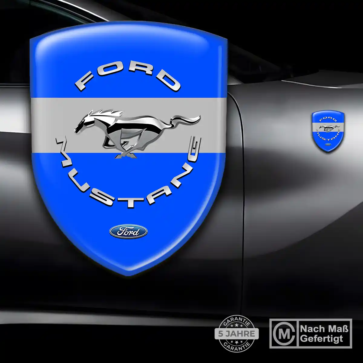 Ford Mustang Wappen Aufkleber Premium-Edition