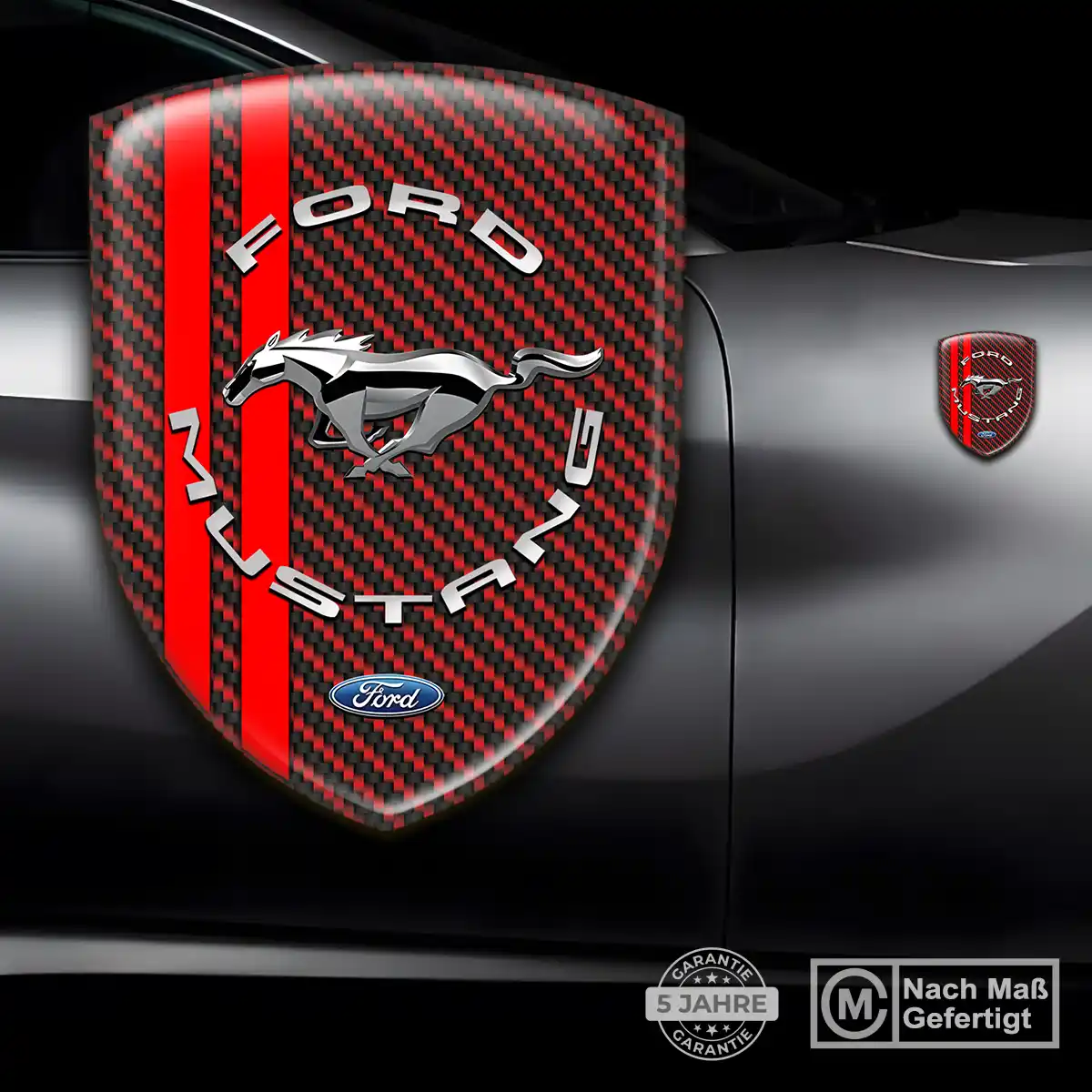 Ford Mustang Wappen Emblem Aufkleber Auto Stilvolles Design
