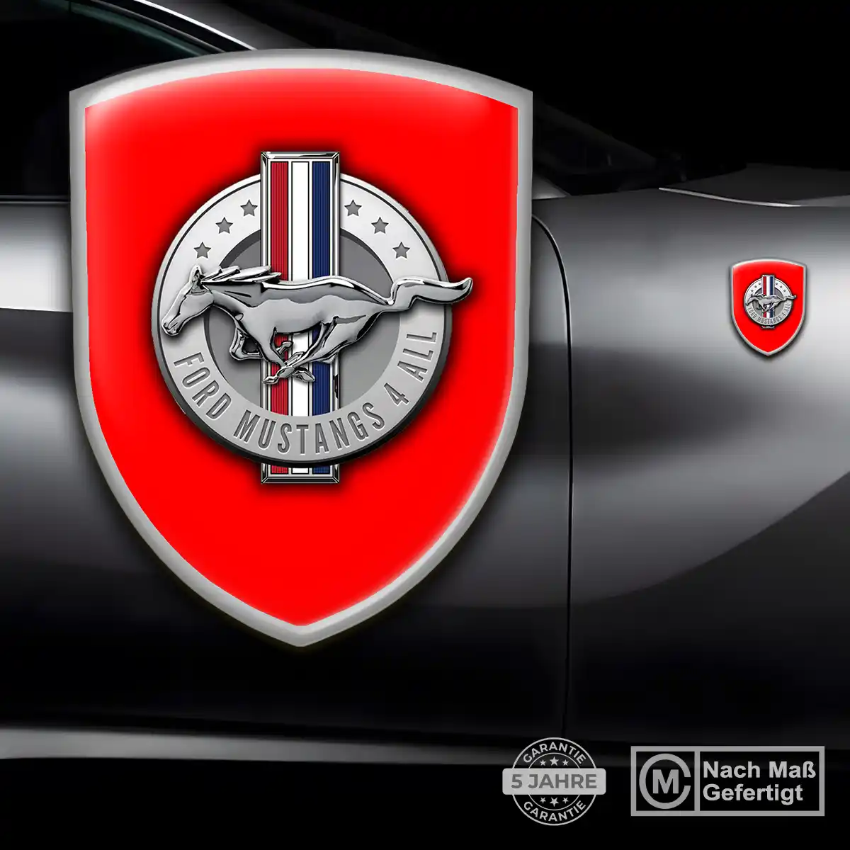 Ford Mustang Wappen Emblem Aufkleber Hohe Qualität