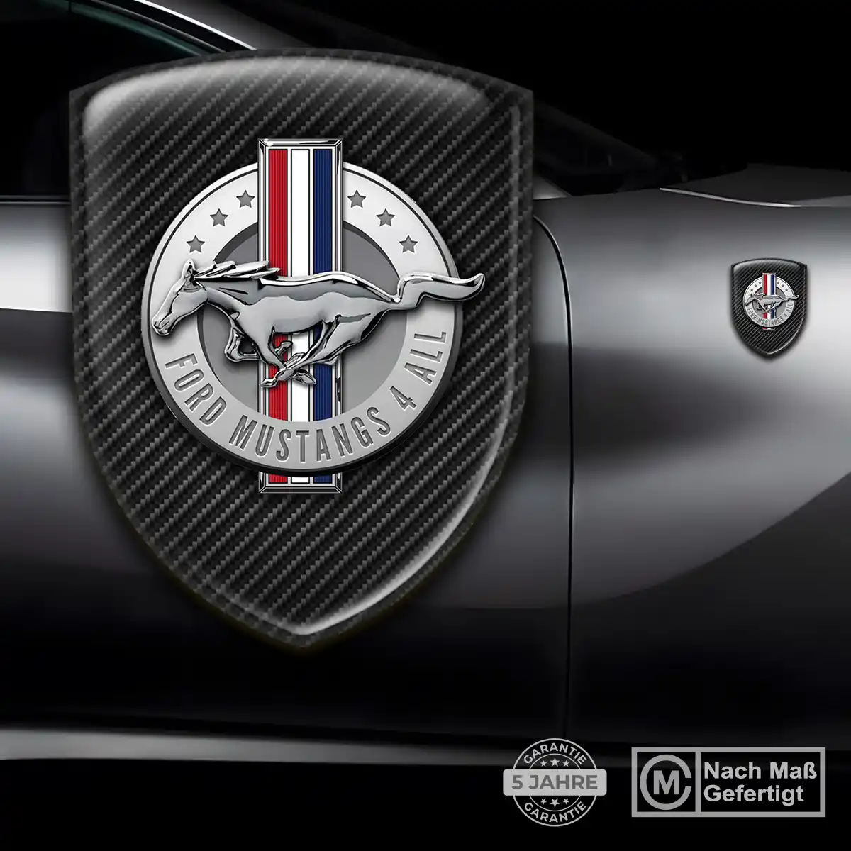 Ford Mustang Wappen Emblem Aufkleber Stilvolles Design
