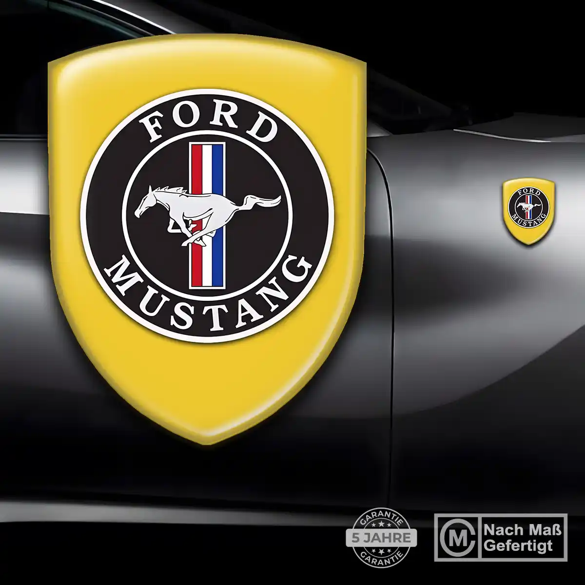 Ford Mustang Wappen Emblem Auto Stilvolles Design