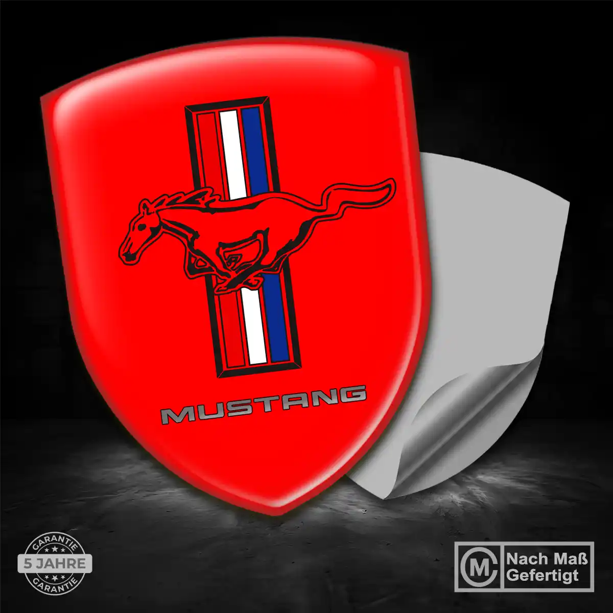 Ford Mustang Wappen Emblem Stilvolles Design