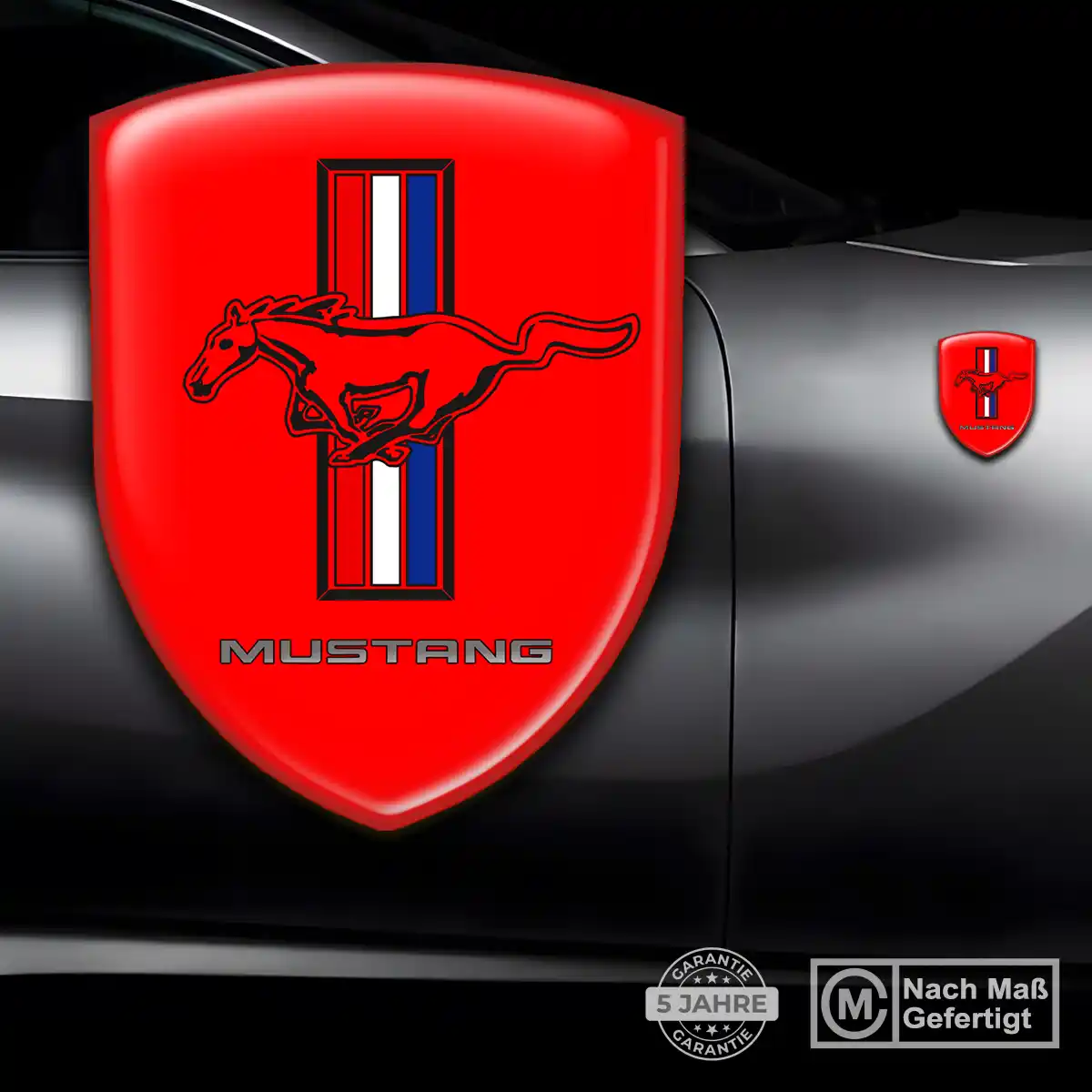 Ford Mustang Wappen Emblem Stilvolles Design