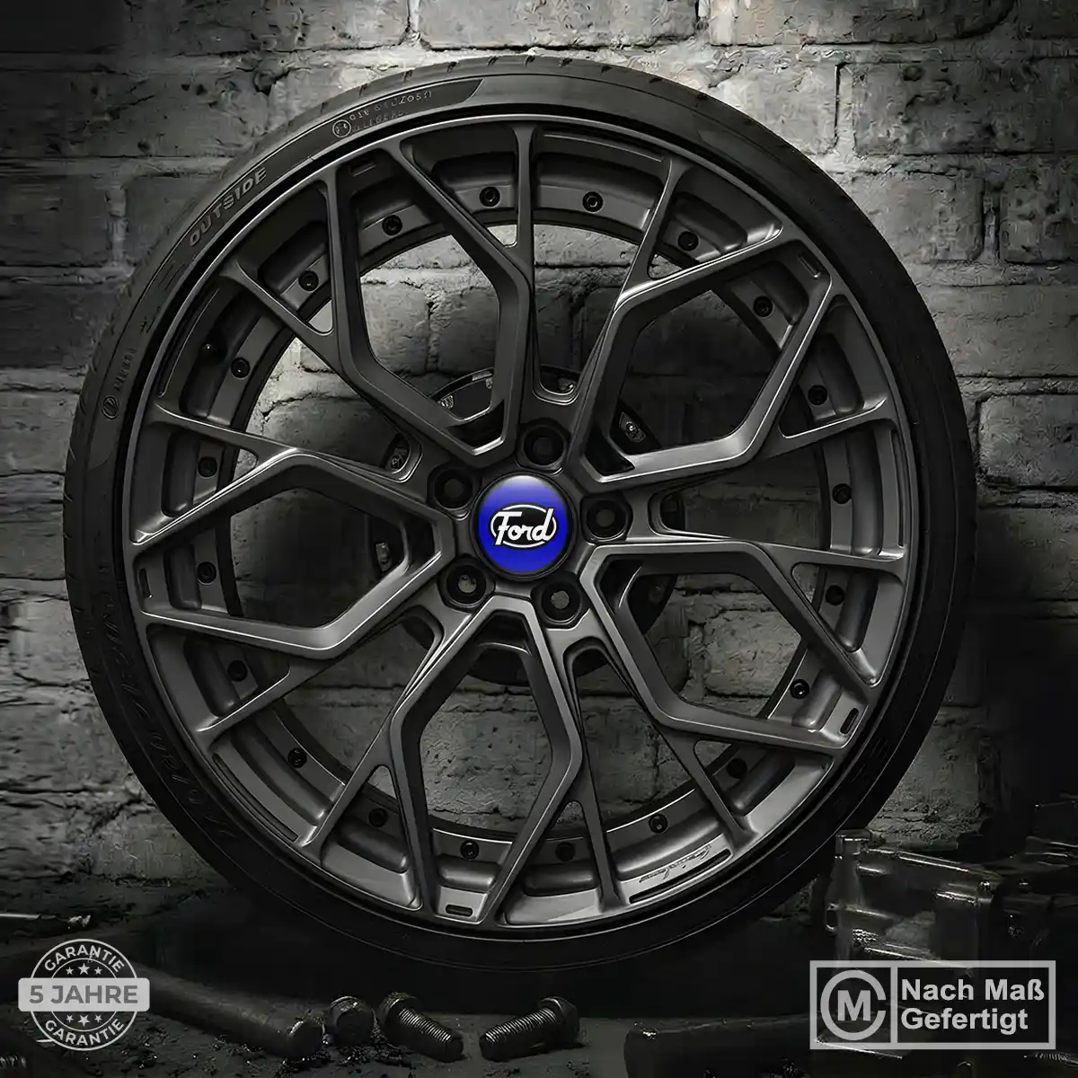 Ford Nabenkappen Aufkleber Premium-Edition