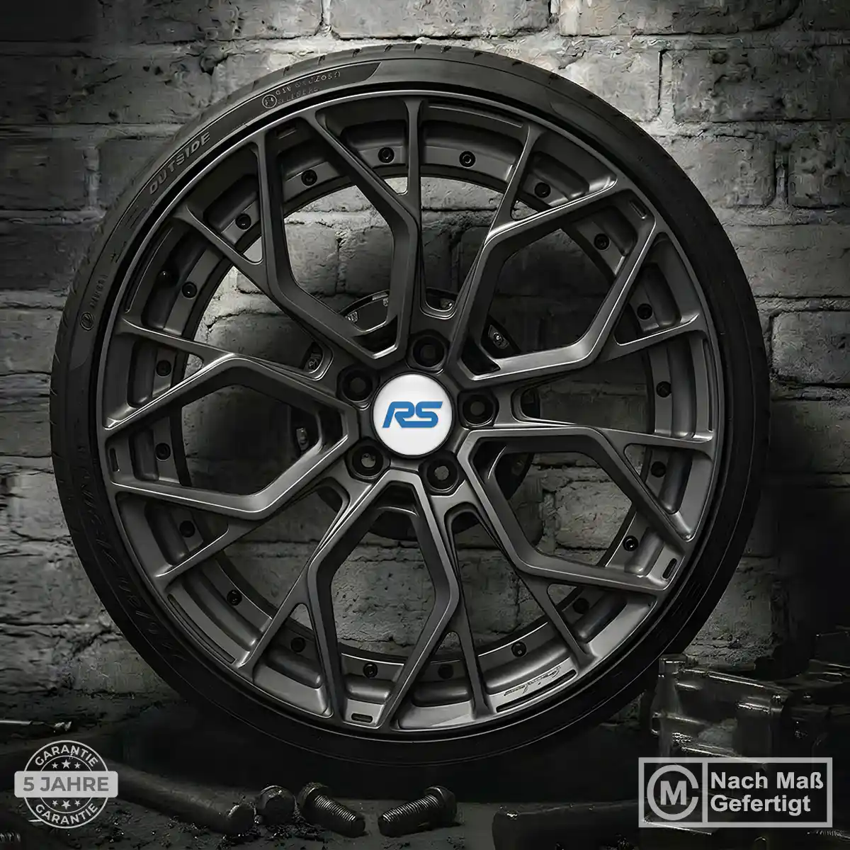 Ford RS Aufkleber Nabendeckel Stilvolles Design