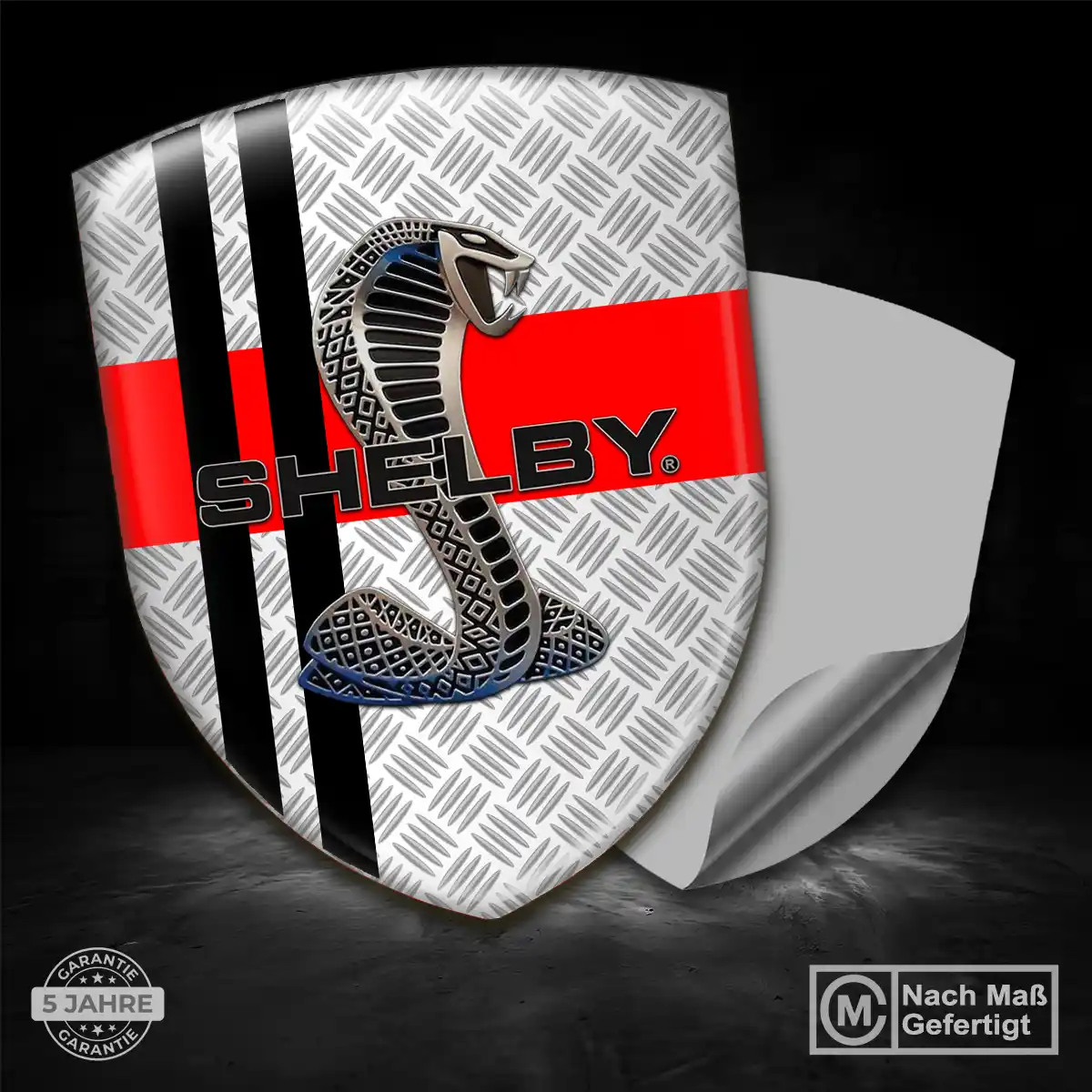 Ford Shelby 3D Gel Aufkleber Silikon Stilvolles Design