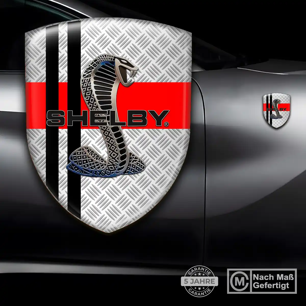 Ford Shelby 3D Gel Aufkleber Silikon Stilvolles Design